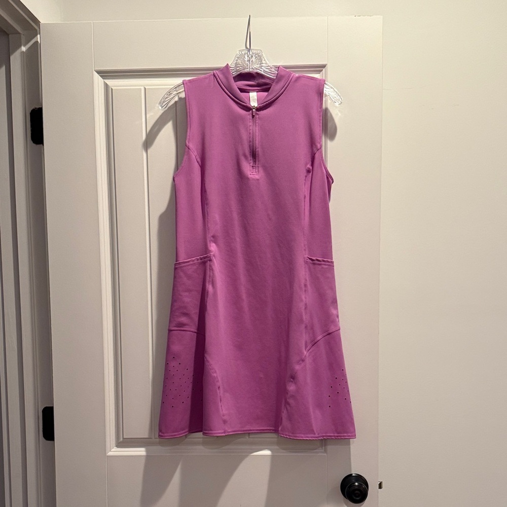 Zella Lavender Sleeveless Mini Dress with shorts